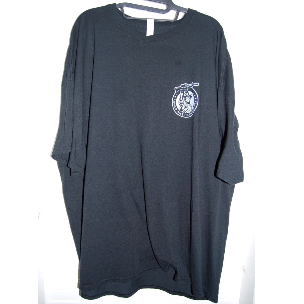 Men's Armed American Supply Tshirt size 4XL Skull bones Flag Jerzees shirt